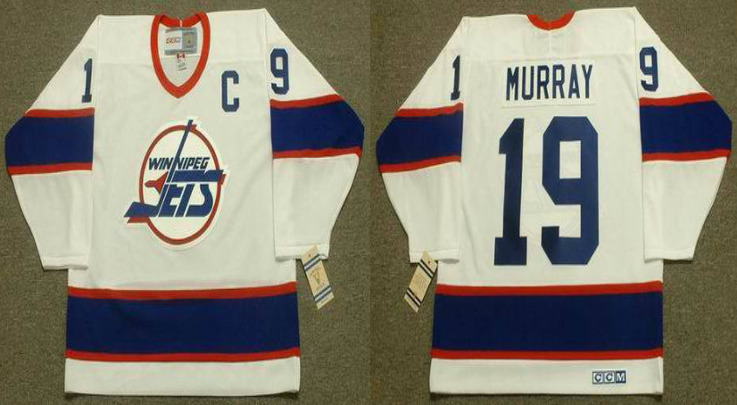 2019 Men Winnipeg Jets 19 Murray white CCM NHL jersey